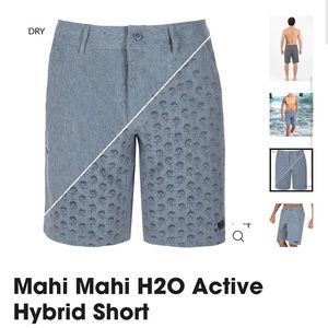 Mahi mahi men size 30 Η2O active shorts gray classic walking shorts swim hybrid